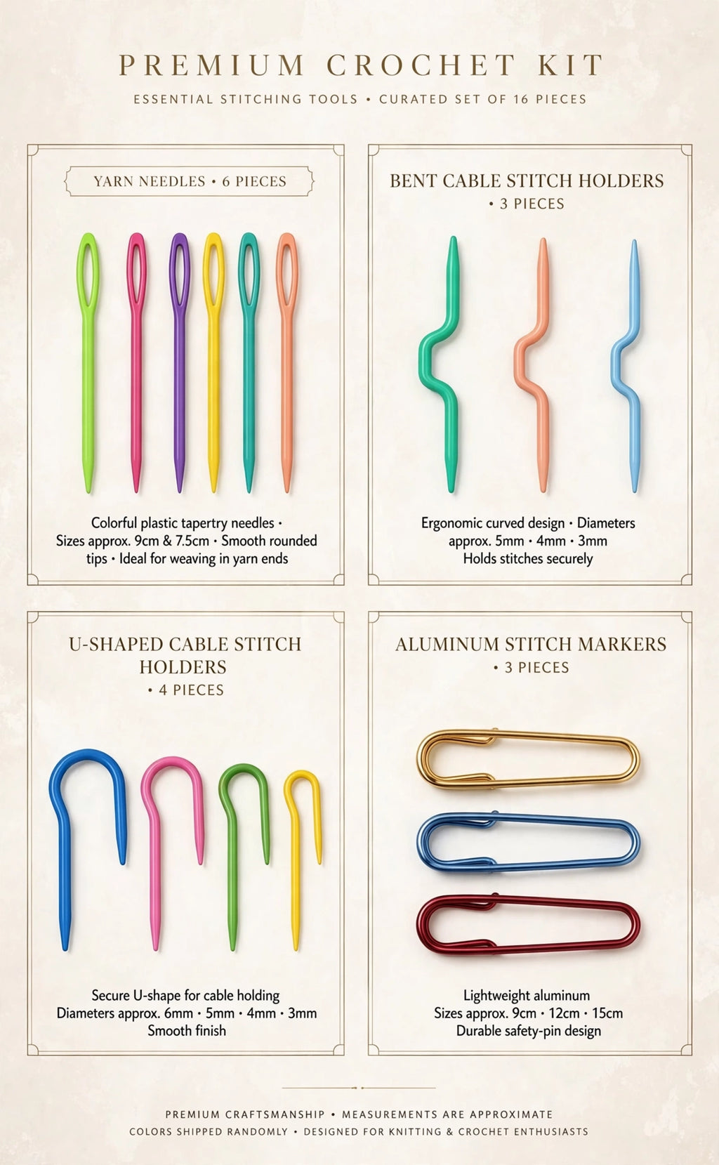Complete Crochet Kit – 58 Pieces