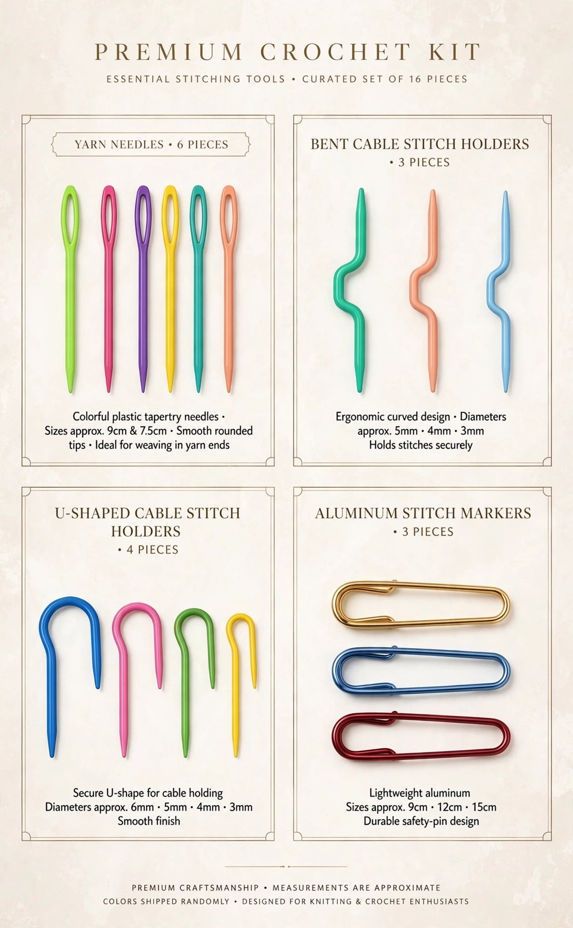 Complete Crochet Kit – 58 Pieces